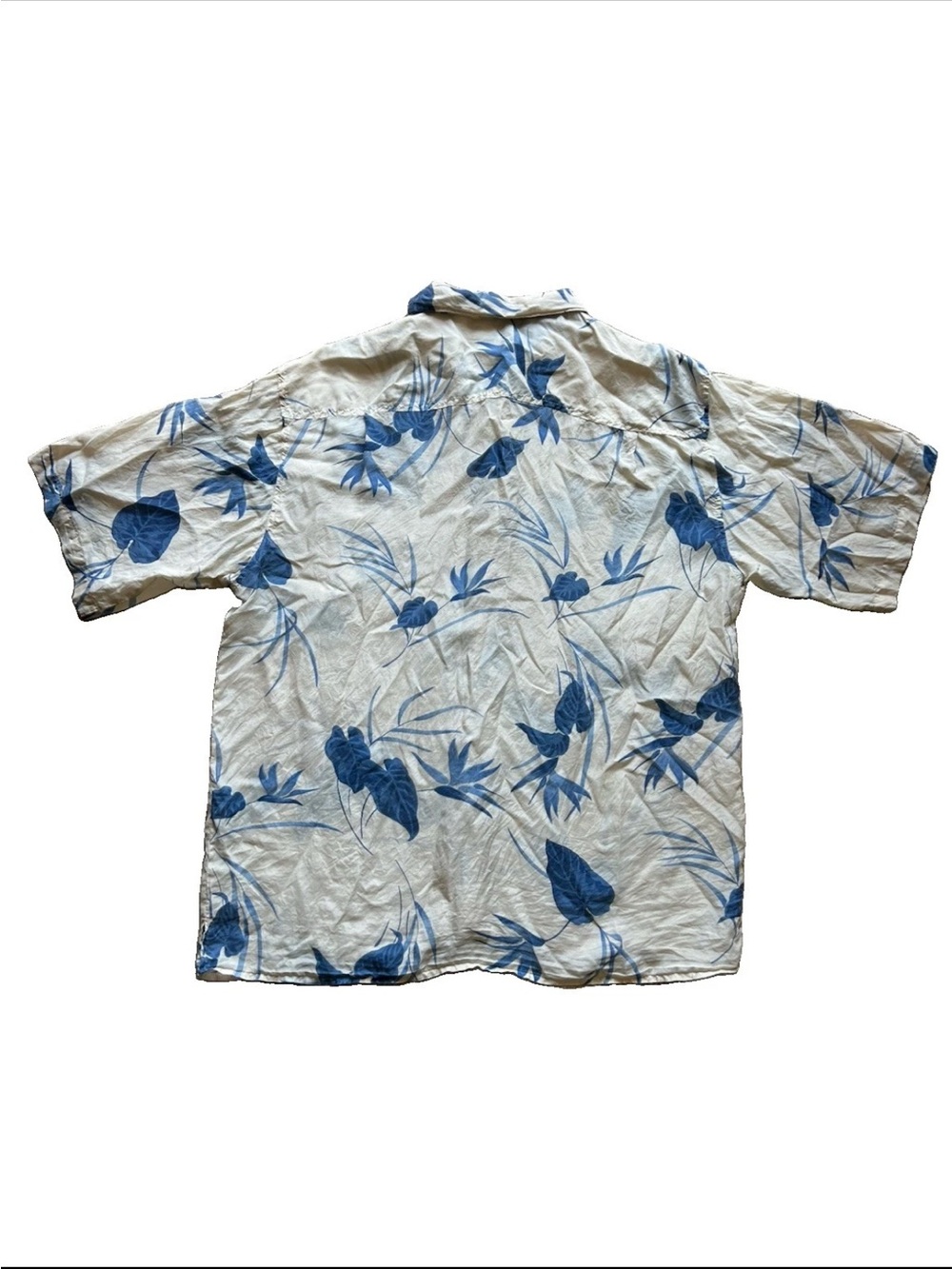 100% Silk Floral Button Up Shirt XL Coastal Resort Vacation Festival Boho Kawaii - Picture 6 of 9